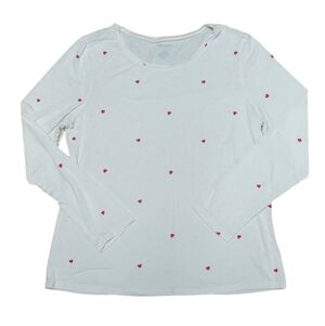 Cynthia Rowley Hearts Long Sleeve Shirt size XL
